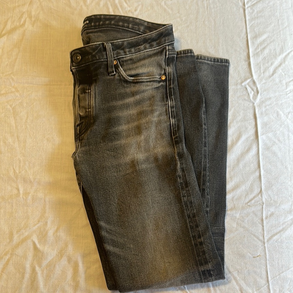 Express Men's Faded Black Slim Jeans